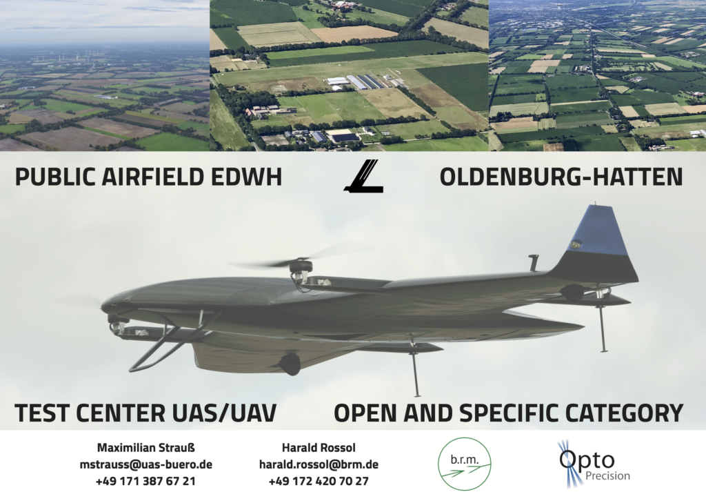 Public Airfield Oldenburg Hatten EDWH Test Center UAS UAV